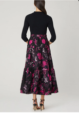 Load image into Gallery viewer, Shoshanna Louisa Knit Dress Jet/Fuchsia