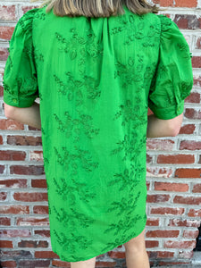 TBC Shiloh Dress Kelly Green