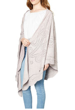 Load image into Gallery viewer, TBC Suzette Suede Shawl Champagne