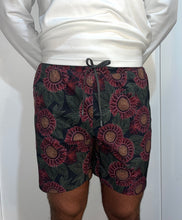 Load image into Gallery viewer, Shorlite Swim Trunk 7" Black Floral Road