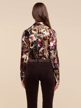 Load image into Gallery viewer, Tyler Silk Blouse Burgundy Collage