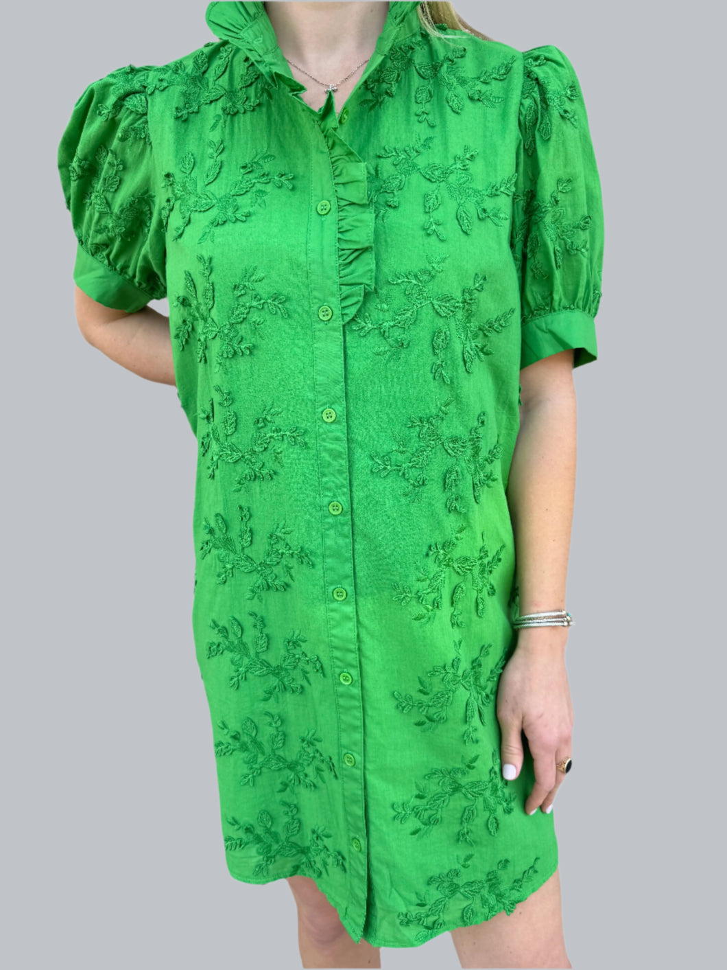 TBC Shiloh Dress Kelly Green