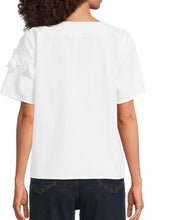 Load image into Gallery viewer, Schooner White Flowers Poplin Top