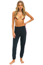 Load image into Gallery viewer, Aviator Nation 5 Stripe Sweatpants Charcoal