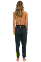 Load image into Gallery viewer, Aviator Nation 5 Stripe Sweatpants Charcoal