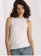 Load image into Gallery viewer, Minnie Rose Crew Tank White