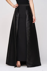 Kay Unger Isabela Walk Thru Skirt Black