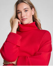 Load image into Gallery viewer, AE Cropped Turtleneck Red