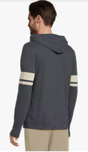 Load image into Gallery viewer, Faherty Sunwashed Slub Hoodie Navy Dune Strip