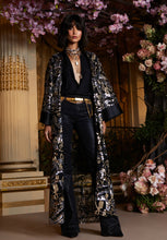 Load image into Gallery viewer, L&#39;Agence Jin Embellished Kimono Black-Gun-Gold