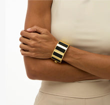 Load image into Gallery viewer, Lola Striped Stingray Hinge Cuff
