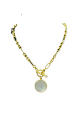 Load image into Gallery viewer, Gold Chain with Moonstone Charm