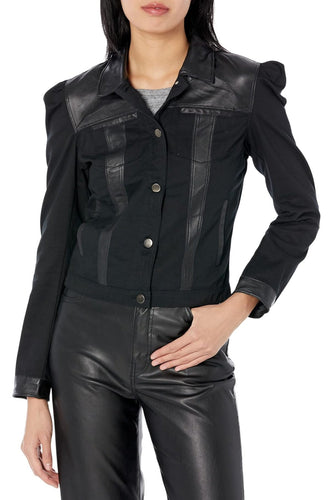 Jakett Ariel Twill Burnished Leather Black