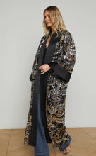 Load image into Gallery viewer, L&#39;Agence Jin Embellished Kimono Black-Gun-Gold