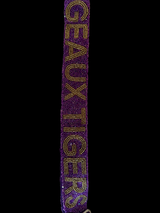 Beaded Adjustable Bag Strap Geaux Tigers