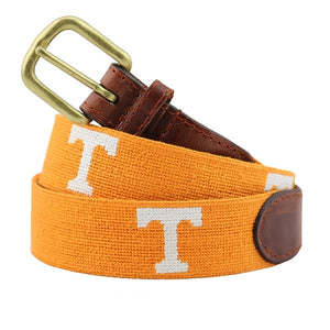 Smathers & Branson Men's Needlepoint Belt (Tennessee / Orange)