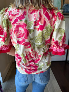 TBC McLemore Top Pink Floral