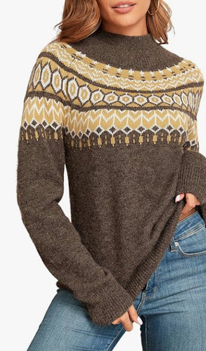 Summit Fairisle Crew Sweater Harvest Trail