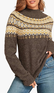 Summit Fairisle Crew Sweater Harvest Trail