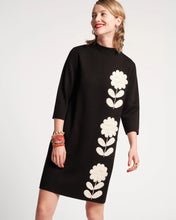 Load image into Gallery viewer, FV Annie Posy Embroidery Dress Black/Oyster