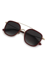 Load image into Gallery viewer, Austin 12K Titanium + Burgundy Leather