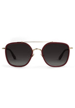Load image into Gallery viewer, Austin 12K Titanium + Burgundy Leather