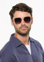 Load image into Gallery viewer, Austin 12K Titanium + Burgundy Leather