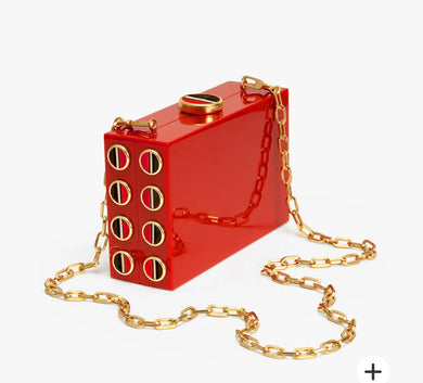 Brackish Basel Clutch Red