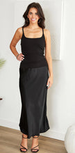 Load image into Gallery viewer, TBC Viscose Silky Skirt Black