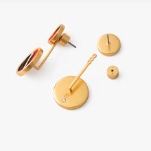 Load image into Gallery viewer, Hazel Bezel Jacket Earring