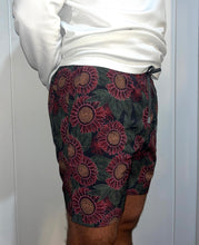 Load image into Gallery viewer, Shorlite Swim Trunk 7" Black Floral Road