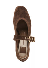 Load image into Gallery viewer, Mikel Flats Brown Suede
