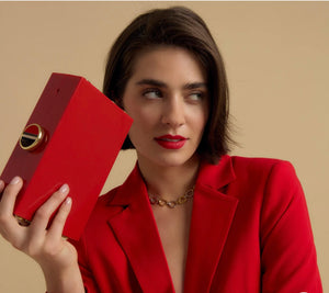 Brackish Basel Clutch Red