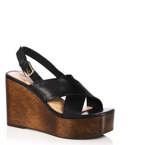 Vinny Wedge Sandal Black