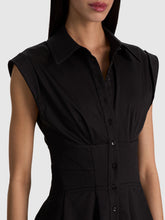 Load image into Gallery viewer, Kim Corset Mini Shirt Dress- Black