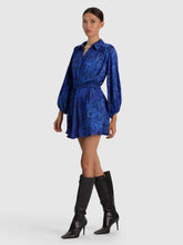 Load image into Gallery viewer, Margaux Mini Dress Blue