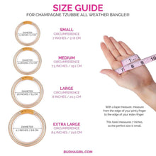 Load image into Gallery viewer, Champagne Tzubbie Budha Girl Bangle