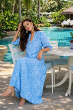 Load image into Gallery viewer, Daphne Dress Portugal Blue