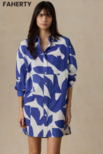 Load image into Gallery viewer, Coastal Poplin Kova Shirtdress