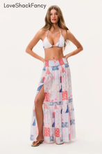 Load image into Gallery viewer, Umber Patchwork Print Maxi Skirt