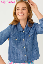 Load image into Gallery viewer, Seaspray Linen Jacket- Navy