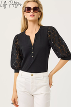 Load image into Gallery viewer, Ronson Eyelet Knit Top