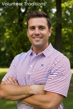 Load image into Gallery viewer, TN Tristar Stripe Polo Red/White