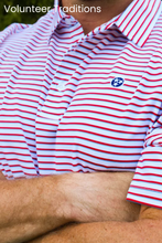 Load image into Gallery viewer, TN Tristar Stripe Polo Red/White