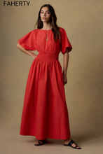 Load image into Gallery viewer, Coastal Poplin Elia Smocked Dress