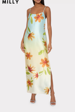 Load image into Gallery viewer, Lily Floral Satin Dress