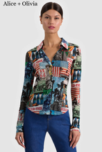 Load image into Gallery viewer, Jade Mesh Button Down