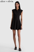Load image into Gallery viewer, Kim Corset Mini Shirt Dress- Black