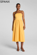 Jersey Strapless Midi Marigold