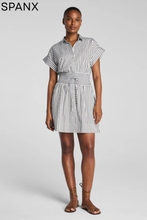Load image into Gallery viewer, Smocked Mini Shirt Dress